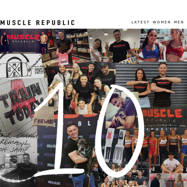 A decade of Muscle Republic ❤️🖤🤍