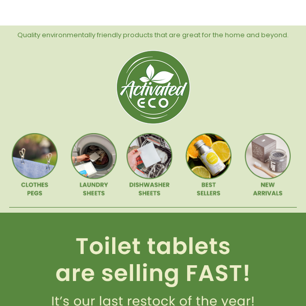 💚 Toilet Tablets! Get your hands on our sell out sensation!