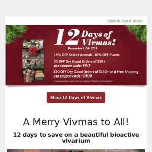[SALE] 12 Days of Vivmas starts NOW!
