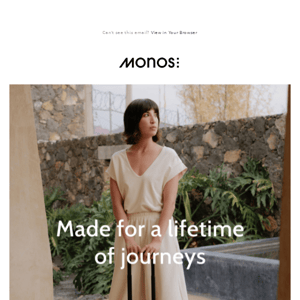 What makes Monos luggage different?