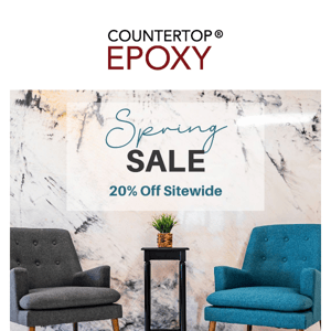 Countertop Epoxy 20% Off Sitewide!