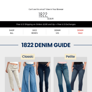 1822's Complete Guide to Buying Denim