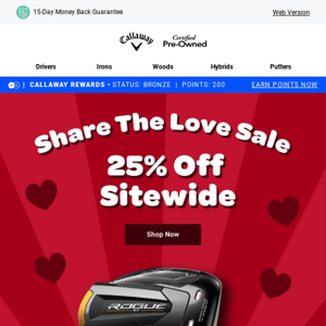 Share The Love | 25% Off Sitewide