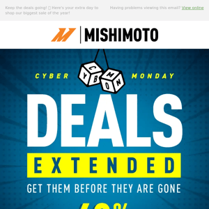 Say What?! Extended Cyber Monday Deals!