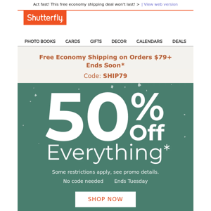 FYI- Shutterfly 50% and 40% coupons are only applicable to items not marked  down for holiday items. Found out the hard way after my “big discount” was  a only 30 cent difference. : r/couponing