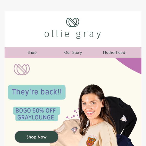 Pssst Ollie Gray Maternity, GRAYLOUNGE IS BACK!