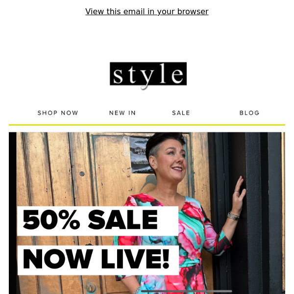 50% Sale Now LIVE 🛒