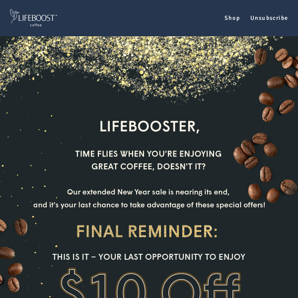 New Year Sale Extension Ending Soon at Lifeboost!