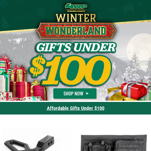 🕒 Countdown Alert!  Shop Under $100 Gifts + Seize Winch & Recovery Deals – Ends 12/4!