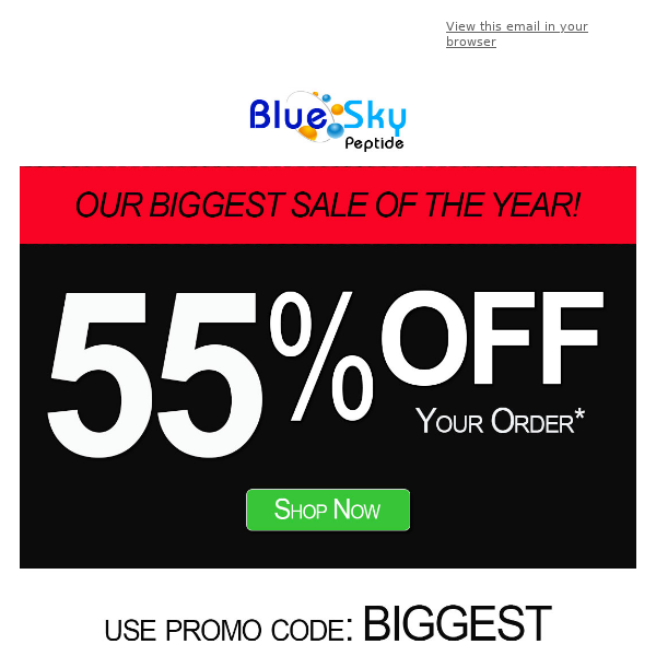 55% Off Your Order!