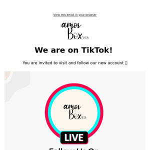 Follow Us On Tiktok 😍