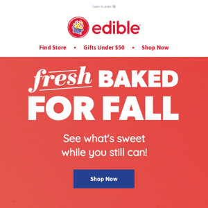 Fall Baked Goodies! Limited Time Only!