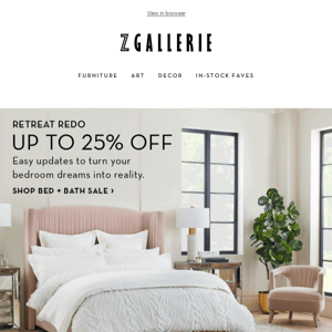 🛏️ Wake Up To A New Retreat | Up To 25% Off Bedroom Beauties 🛏️