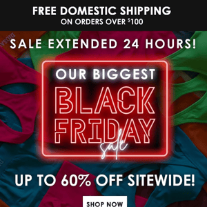 🚨SALE EXTENDED🚨 UP TO 60% OFF