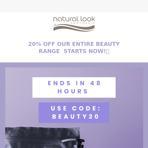 20% Off Entire Beauty Range 🤍