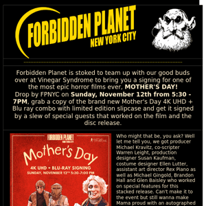 Aesthetic Deviations Forbidden Planet NYC Signing - Headpress