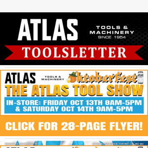 Oktoberfest Atlas Tool Show THIS Friday & Saturday!