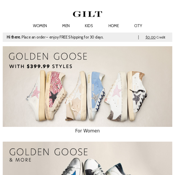 Golden Goose With $399.99 Styles for Women | Golden Goose & More for Men