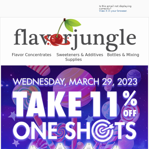 One Shot Wednesday at FlavorJungle.com