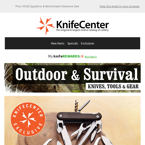 Outdoor/Survival Essentials!