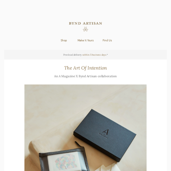 A Magazine X Bynd Artisan: “The Art Of Intention” Gift Cards