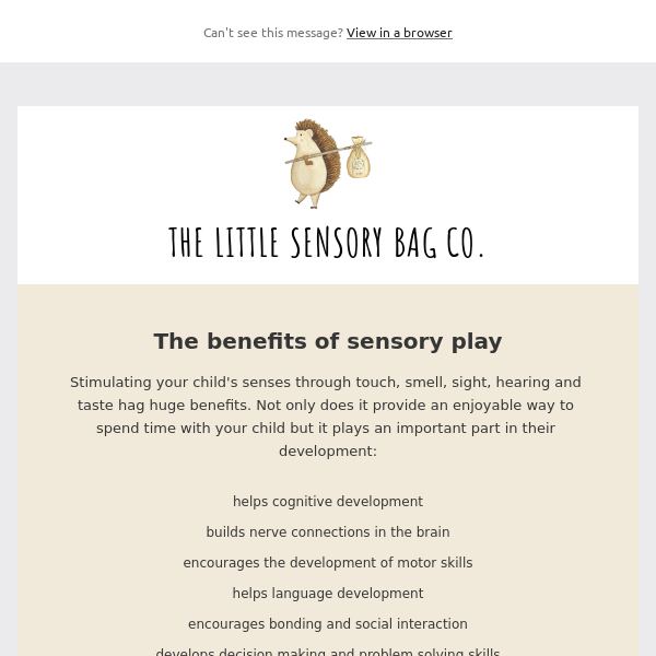The Benefits of Sensory Play 👶🏼