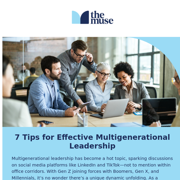 How to lead a multigenerational team