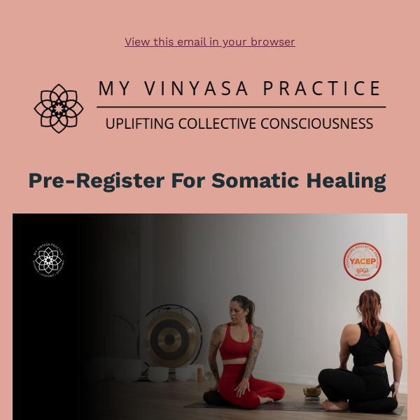 It's Filling Fast: Somatic Healing Certification