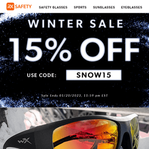 Melt the snow with 15% off