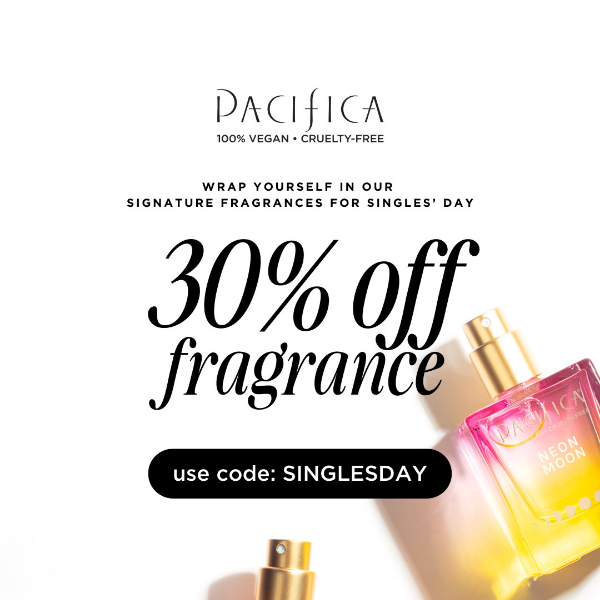 Celebrate Singles' Day With 30% Off Perfume