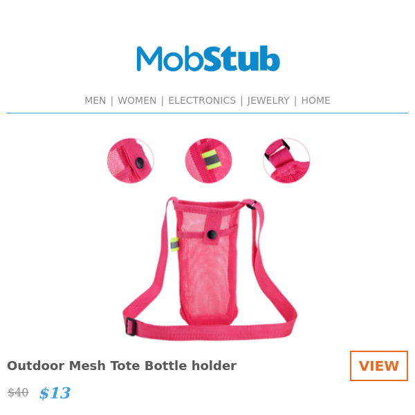 Outdoor Mesh Tote Bottle holder - ONLY $13!