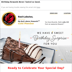 It’s time to CELEBRATE your Birthday, Red Lobster!