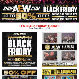 Black Friday Today: New Arrivals, Full Gear Memorabilia, & More