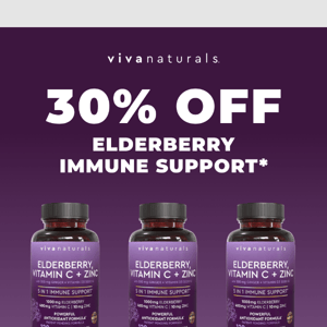 30% off Elderberry Immune Support* is ending! ⏳