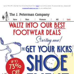 Waltz into our best footwear deals!