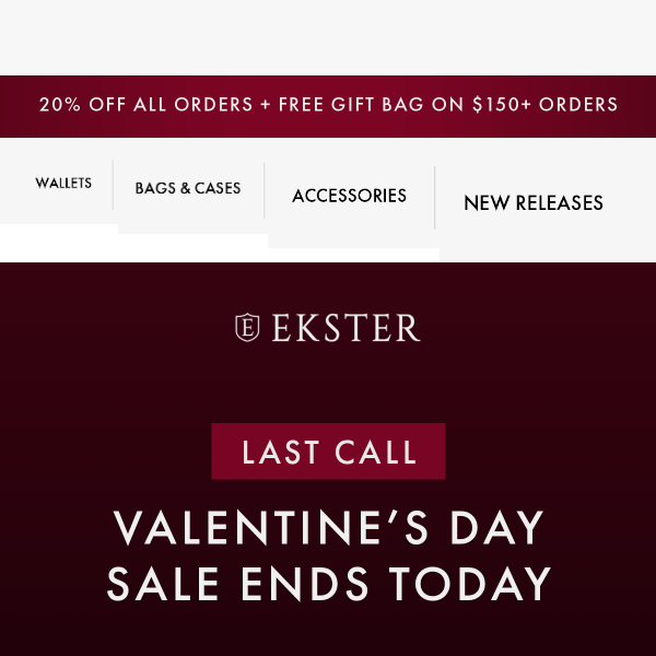 Valentine’s Day Sale Ending: up to 30% off