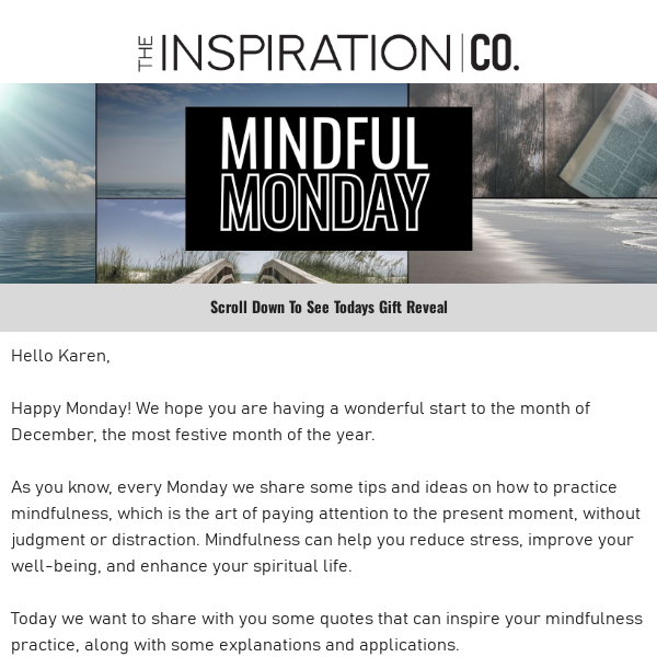 🎄Mindful Monday & Day 4 Advent Gift Reveal 🎁