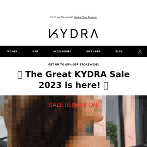 The Great KYDRA Sale 2023 is finally here 🎉