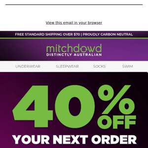 An exclusive offer just for you, mitch dowd official 🤫