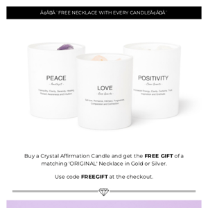 Affirmation Candles & FREE gift! 💜