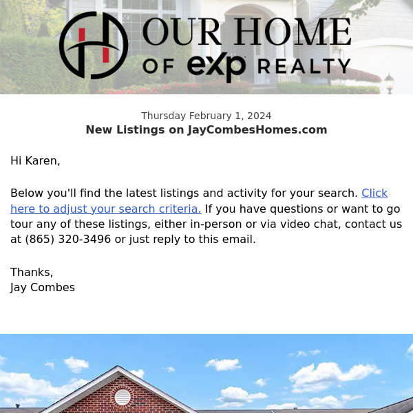 New Property Listings on JayCombesHomes.com