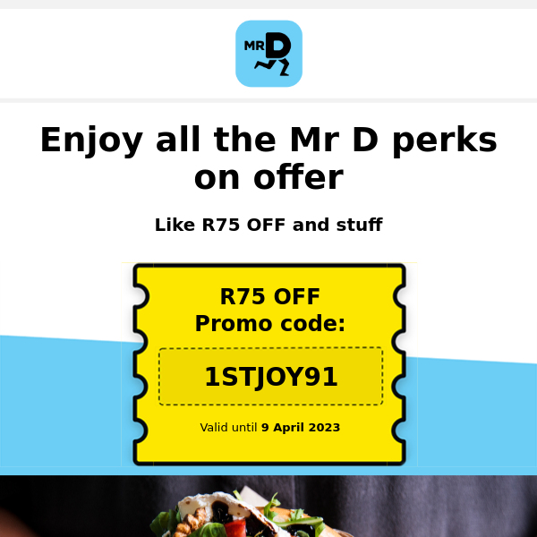 Time’s running out. Get R75 OFF now! 😋