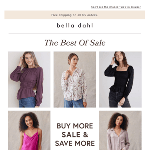 The Best Of Sale + an extra 20%, 30% or 40% off.