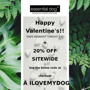 We love dogs - 20% off sitewide