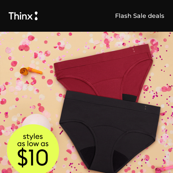 40% off select styles of period undies! 💸