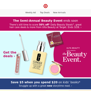 Last chance! The Semi-Annual Beauty Event ends soon💄