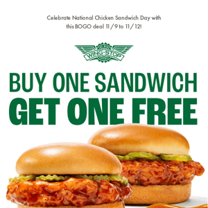 🚨 BOGO Chicken Sandwich time! 🚨