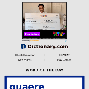 quaere | Word of the Day