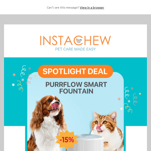 📣 Spotlight Discount  | Smart Pet Fountain (+ FREE fountain filters)