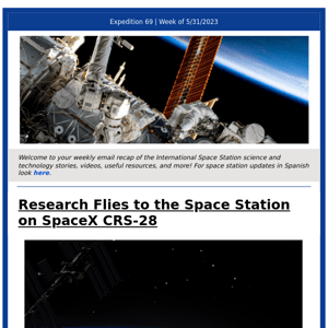 New Research Flies to the Space Station